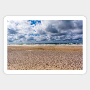 Empty Baltic sea and beach Sticker